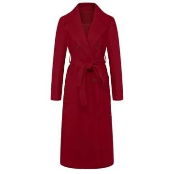 Elegant Wool Blend Overcoat for Women - CHARTOU