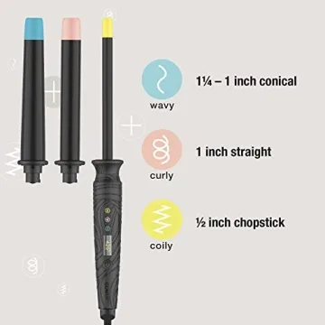 Conair Curl Collective 3-in-1 Curling Wand for Perfect Curls