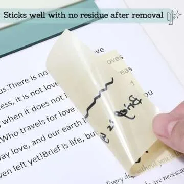 Transparent Sticky Notes - 1000 Sheets, 3x3 Pastel