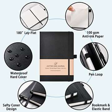 URSUNSHINE Dotted Grid Journal - Premium Paper, Elegant Design