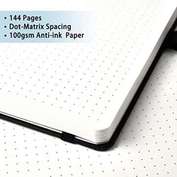 URSUNSHINE Dotted Grid Journal - Premium Paper, Elegant Design