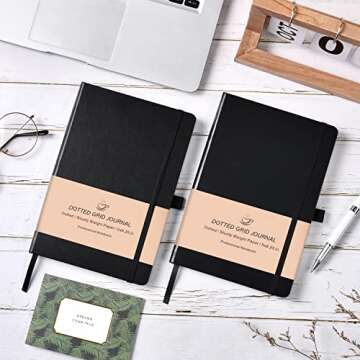 URSUNSHINE Dotted Grid Journal - Premium Paper, Elegant Design