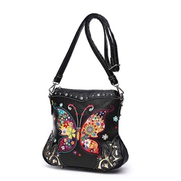 Stylish Butterfly Flower Concealed Carry Purse for Women