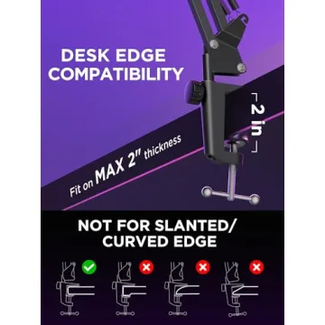 InnoGear Microphone Stand Boom Arm for Streamers and Podcasters