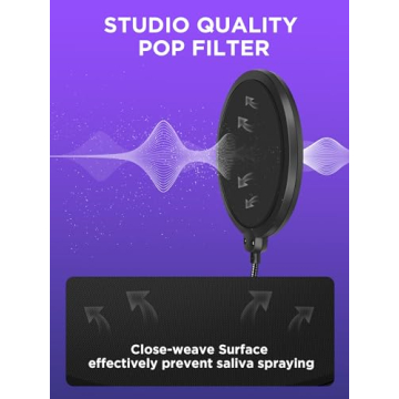 InnoGear Microphone Stand Boom Arm for Streamers and Podcasters