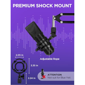 InnoGear Microphone Stand Boom Arm for Streamers and Podcasters