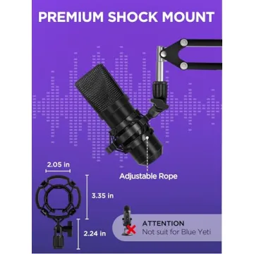 InnoGear Microphone Stand Boom Arm for Streamers and Podcasters