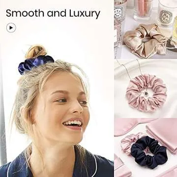 LILYSILK Silk Charmeuse Scrunchy - Hair Care Luxury