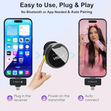 Vislla Mini Lavalier Microphone for Ultimate Audio Quality