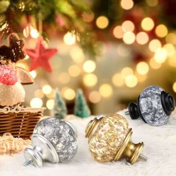 1 Inch Gold Curtain Rods for Windows 72 to 144 Inches (6 to 12 ft), USFOOK Telescoping Single Draper...