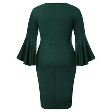 Hanna Nikole Women's Elegant Plus Size Cocktail Dress