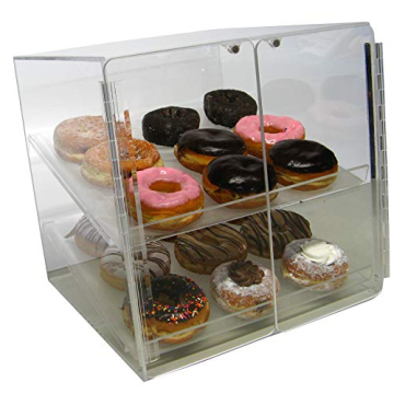 Self Serve Pastry or Donut Display Case - Stylish 2 Tray Design for Bakeries and Cafes