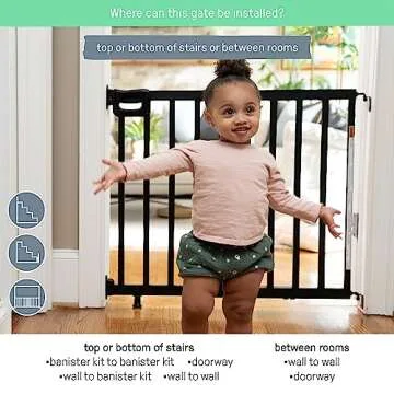Deluxe Stairway Safety Gate - Baby & Pet Protection