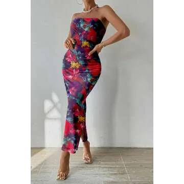 Stunning PRETTYGARDEN Strapless Maxi Dress for Summer