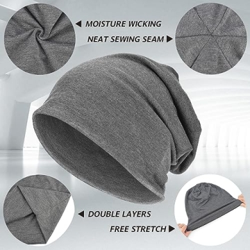 EINSKEY Cotton Slouchy Beanie for All Seasons and Styles