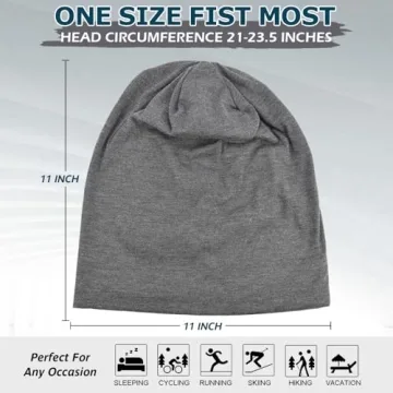 EINSKEY Cotton Slouchy Beanie for All Seasons and Styles
