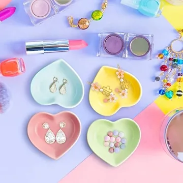 H1vojoxo Heart Ring Dishes - Charming Jewelry Display