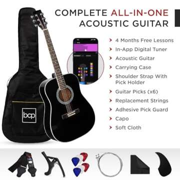 Best Choices 41in Acoustic Guitar Set with Accessories