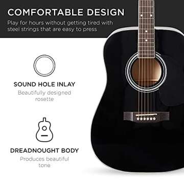 Best Choices 41in Acoustic Guitar Set with Accessories