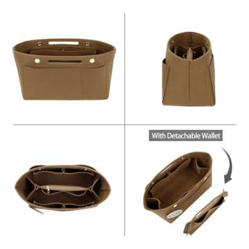 ETTP Purse Organizer Insert for Longchamp Bags