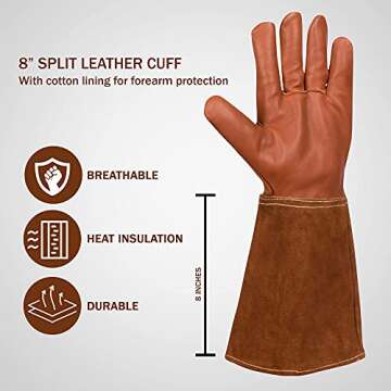KBar7 Heat Resistant Welding Gloves for Men & Women