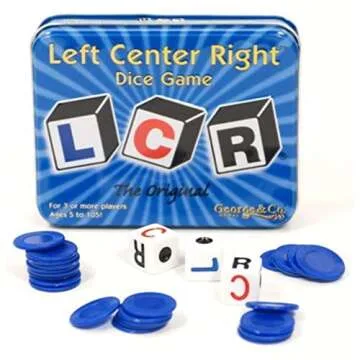 Engaging Original LCR Left Center Right Dice Game for Family Fun