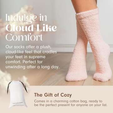 Unboxme Gifts Christmas Warm & Cozy Ultra-Luxe Cloud Sock for Women & Men - Super Soft Luxurious Fabric Sleep Socks