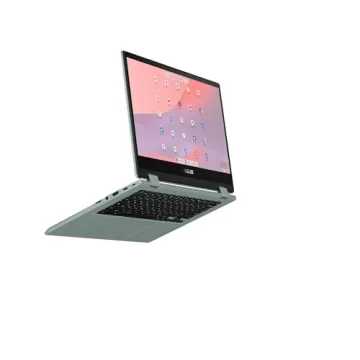 ASUS Flip CM14 Slim 2-in-1 Chromebook in Gray Green 8-core up to 2.05GHz 14in FHD Touchscreen 4GB DDR4 64GB Emmc WiFi Chrome OS (CM1402 – Renewed)