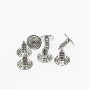 20 Sets 17mm Replacement Jeans Buttons Pants Metal Button Snap Denim Buttons Replacement Kit Suspender No Sew Buttons with Rivets
