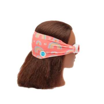 Splash Place Swim Goggles with Fabric Strap - OVER THE RAINBOW | Fun, Fashionable, Comfortable - Adu...