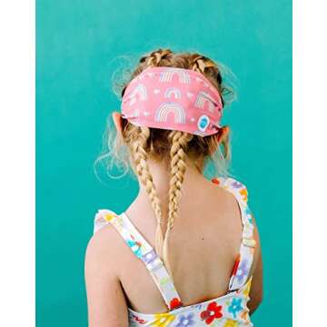 Splash Place Swim Goggles with Fabric Strap - OVER THE RAINBOW | Fun, Fashionable, Comfortable - Adult & Kids Swim Goggles - Won't Pull Your Hair - High Visibility Anti-Fog Lenses