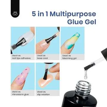 Beetles Gel Nail Kit Easy Nail Extension Set 500Pcs Beetles Gel X Pre shaped Medium Almond Nail Tips with 5 in 1 Mutipurpose Glue Gel Base Uv Led Nail Lamp for Nail Art Diy Home Gifts for Girls
