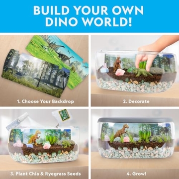 NATIONAL GEOGRAPHIC Dinosaur Terrarium Kit with Real Plants
