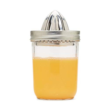Jarware Stainless Steel Citrus Juicer Lid for Mason Jars - Fresh Juice On The Go