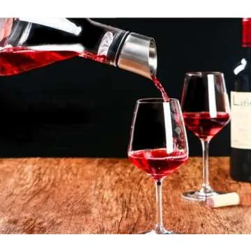 Wine Decanter, Decanter Crystal Clear Wine Decanter with Aerator