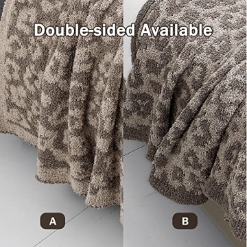 Bearberry Fuzzy Leopard Throw Blanket - Ultra Soft and Warm