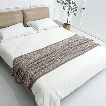 Bearberry Fuzzy Leopard Throw Blanket - Ultra Soft and Warm