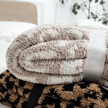 Bearberry Fuzzy Leopard Throw Blanket - Ultra Soft and Warm