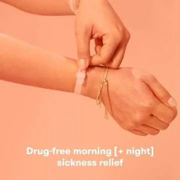 Frida Mom Nausea Bands for Morning Sickness Relief, 24/7 Support Through Pressure Point Therapy, Includes 2 Bands and Storage Case