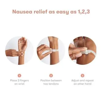 Frida Mom Nausea Bands for Morning Sickness Relief, 24/7 Support Through Pressure Point Therapy, Includes 2 Bands and Storage Case
