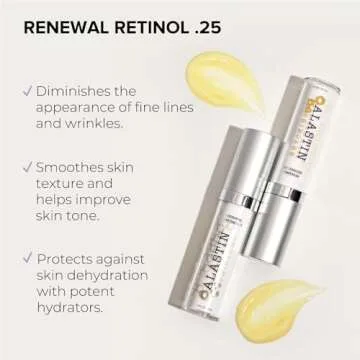 ALASTIN Skincare Skin Renewal Retinol Face Serum (.25 Strength, 1.0 oz) | Anti-Aging, Diminishes Fin...