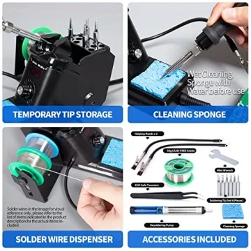 YIHUA 926 III Soldering Station Kit with 12 Accessories