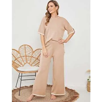 Stylish and Affordable Tanming Women's Knit Lounge Set