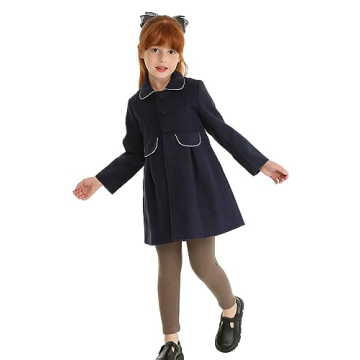Mud Kingdom Girls Faux Wool Coat - Stylish & Warm