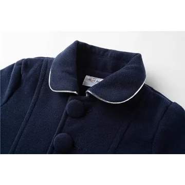 Mud Kingdom Girls Faux Wool Coat - Stylish & Warm