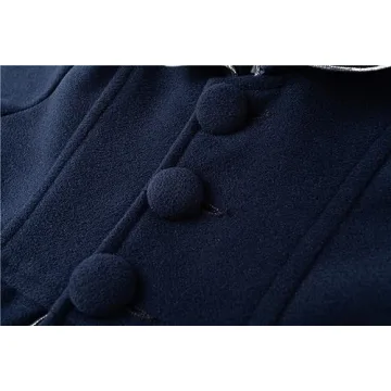 Mud Kingdom Girls Faux Wool Coat - Stylish & Warm