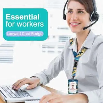 Stylish Plifal ID Badge Holder with Retractable Reel