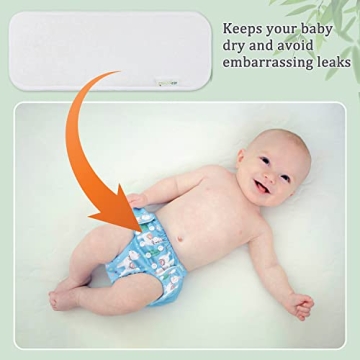 Wegreeco 12 Pack Washable Soft High Absorbent Inserts 0-2 Years