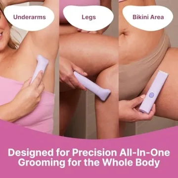 HAPPY CURVES Smoothie Bikini Trimmer for Women - Waterproof Razor