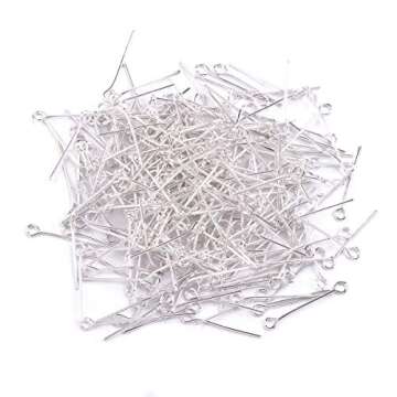 BEADIA Open Eye Pins for DIY Jewelry Making 500pcs